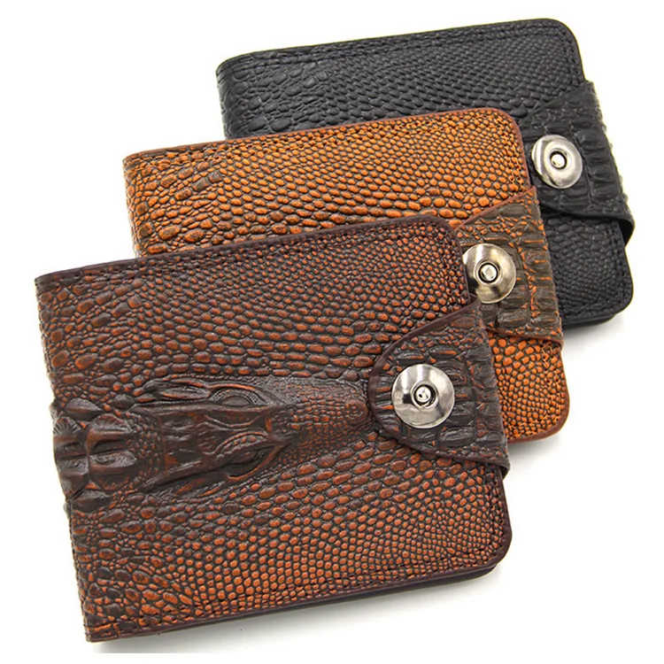 

OEM hot selling creative card holder urban forest pu men concealed carry alligator wallet, Black,brown,coffee