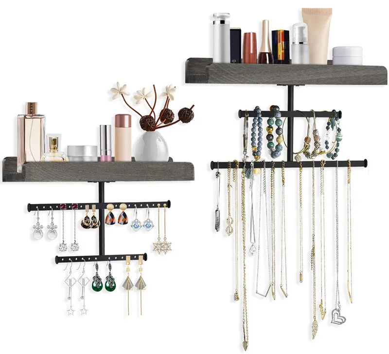 Rustic Farmhouse 3 Tier Hidden Floating Wall Wood Shelf Design Buy