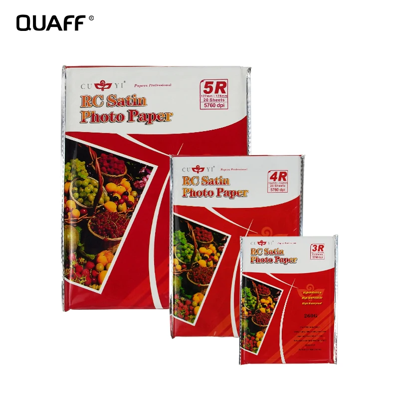 Wholesale Rc Photo Paper 260gsm Rc Satin Photo Paper 3r 4r 5r A3 A4