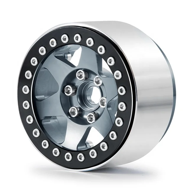 

2.2inch Metal Alloy Beadlock Wheel Rims Hub 35mm for 1/10 RC Crawler Car SCX10 90046 TRX4 Wheels Tires Upgrade Parts Accessories