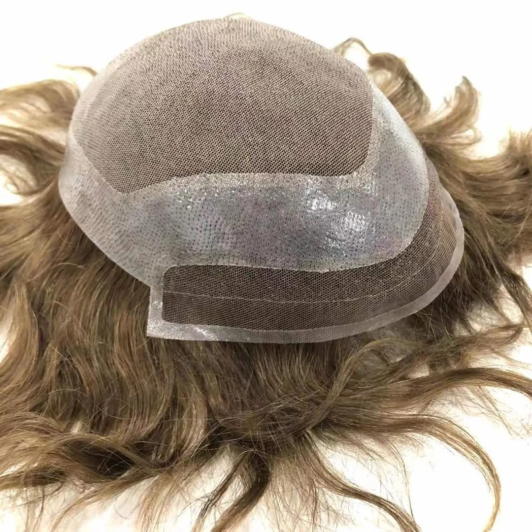 

BQ Men toupee Light Color Best Human hair Wigs Toupee Lace HD