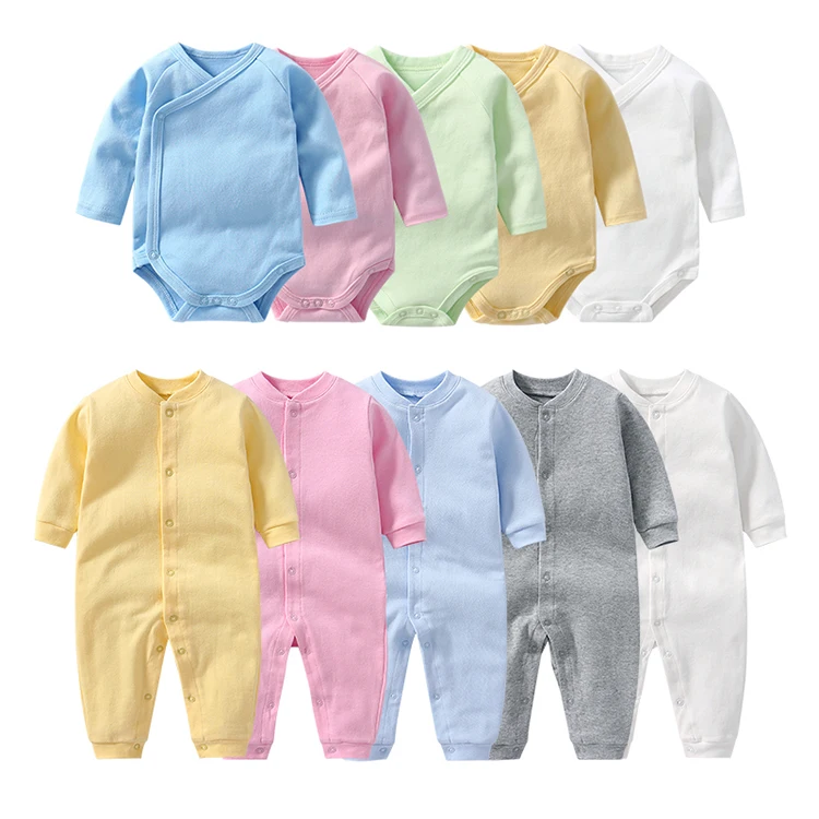 

2021 Wholesale Baby Romper Girl And Boy 100% Cotton Winter Romper Baby Newborn Romper Set Baby Clothes, Picture