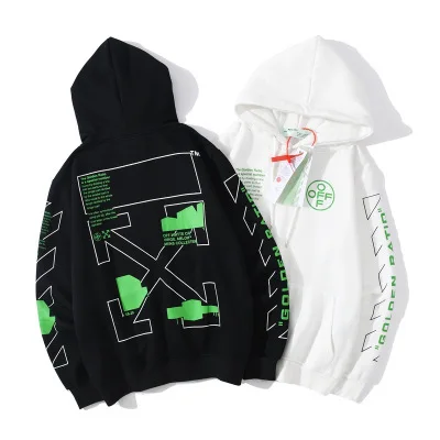 

MWN208 Men's Wear Pure Cotton Fluorescence Green Printing plus Velvet Long Sleeves Hoodies, Multi color optional