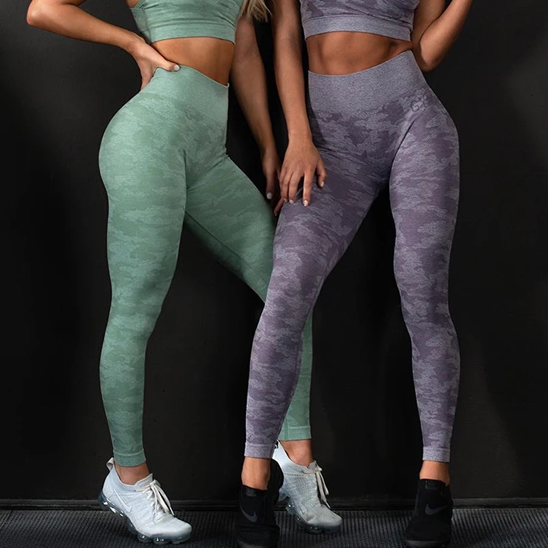 

3 Color Camouflage Design Seamless Sport Gym Leggings Yoga Leggins For Women