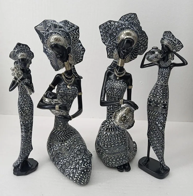 resin african statues