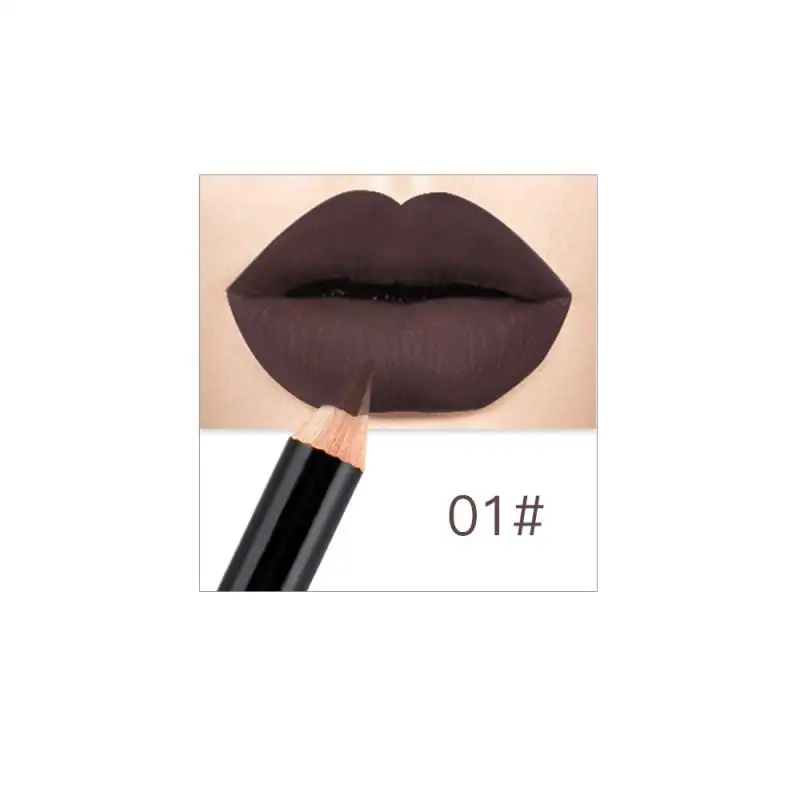 

Wholesale waterproof long-lasting private label lip liner matte makeup smoothly Matte lipliner pencil