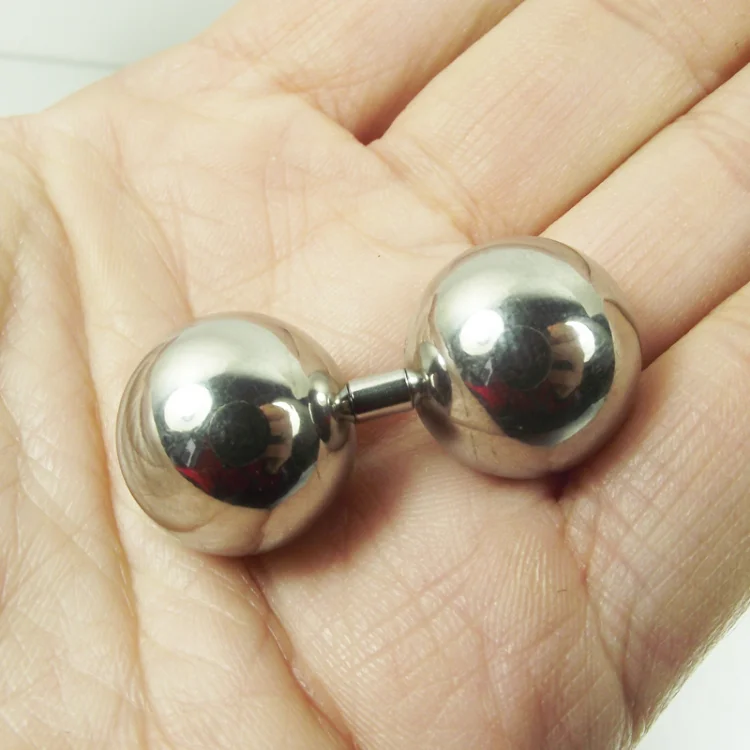 

316L Surgical Steel Tongue Barbell Anodized Industrial Body Piercing Jewelry Penis Piercing, Silver