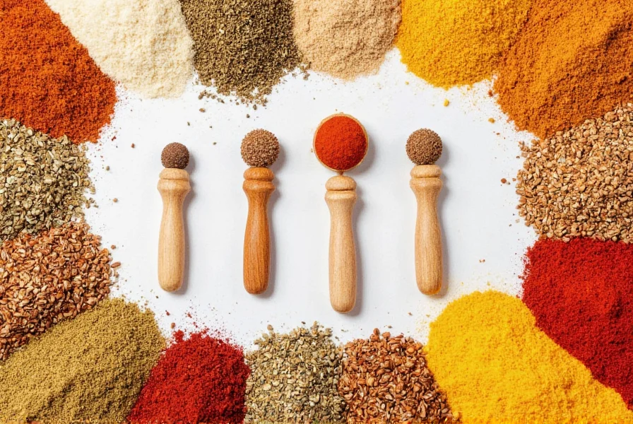Spices in glass jars