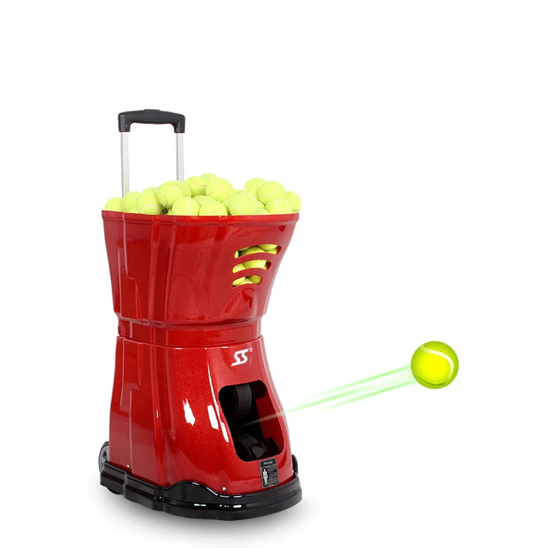 

S2015 smart versatile portable tennis ball shooting machine with remote control for sports clubs or training camp