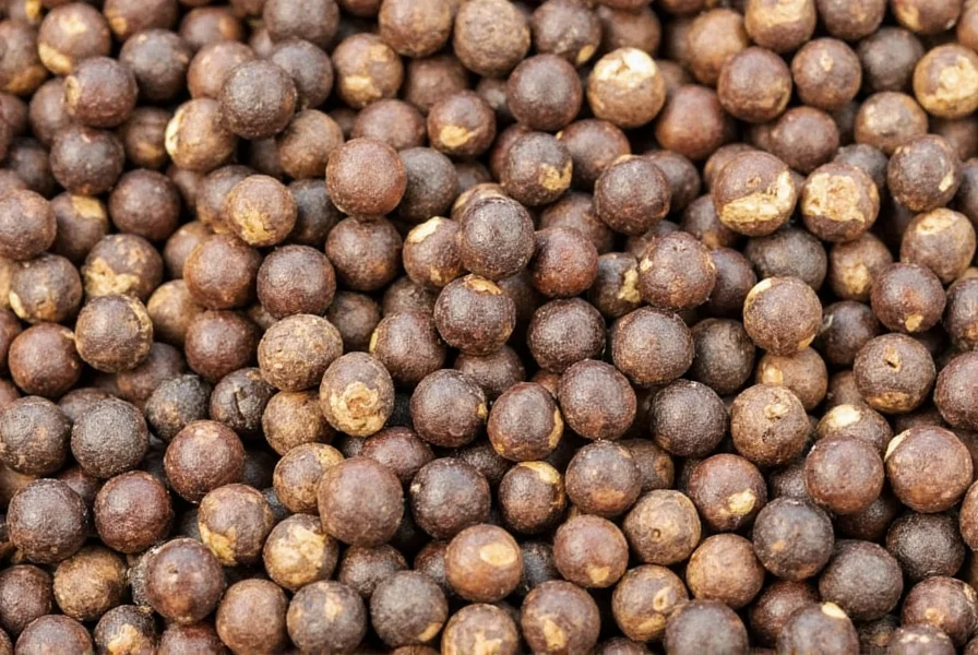 Pepper grinder with freshly ground pepper