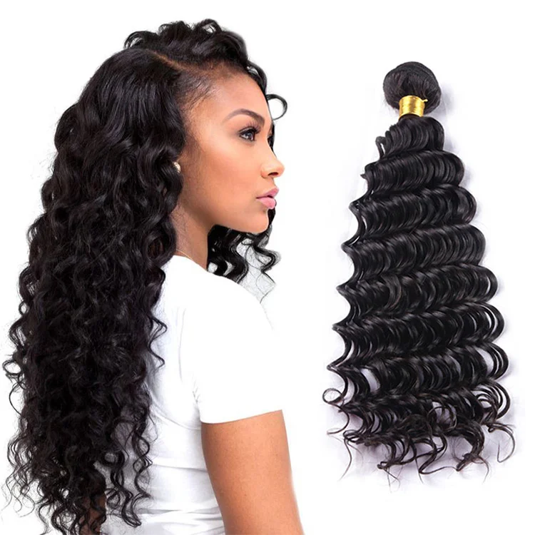 

Free Sample Top Quality Virgin Mink Human Hair Bundles Vendors, Manufacture Deep Wave Cuticle Aligned Brazilian Hair extensions