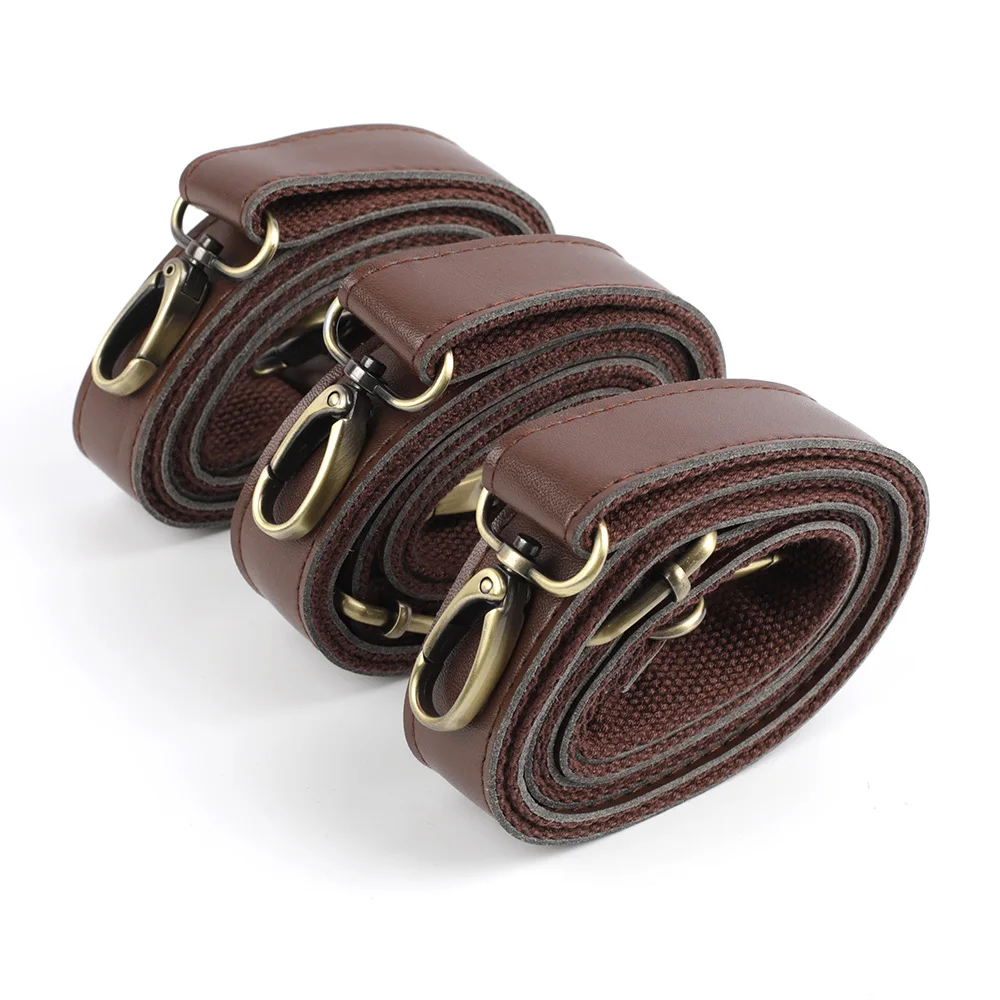 

Microfiber Strap Adjustable Bag Straps Canvas Leather Solid Color Bag Accessories, Coffee, accept custom colors