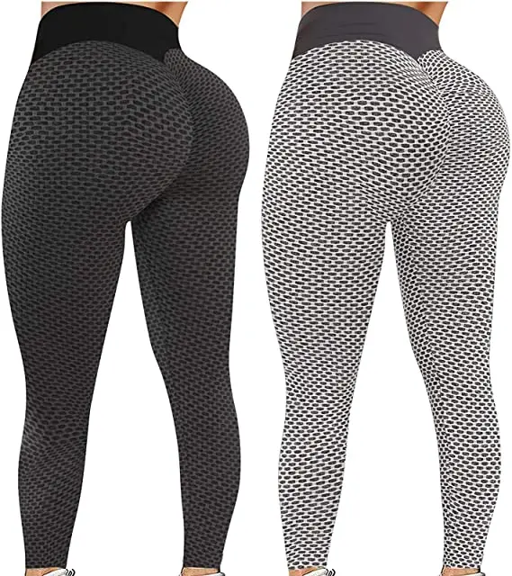 

Anti Cellulite Butt Lifting Women women tiktok Leggings High Waist Honeycomb Scrunch tiktok Yoga Pants Workout Textured Tights, As picture