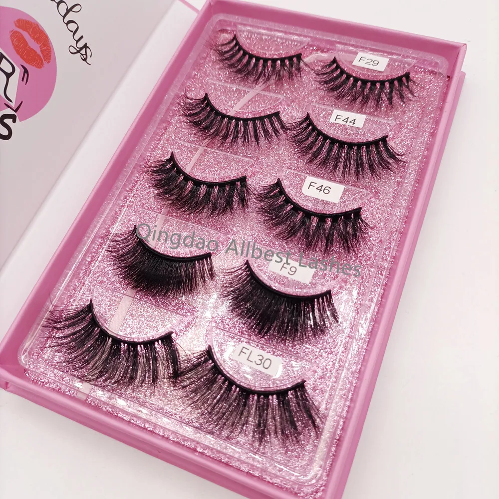 

2021 New Plant Fiber Natural Synthetic Fiber Lashes Handmade Hot Selling Faux Mink Eyelashes