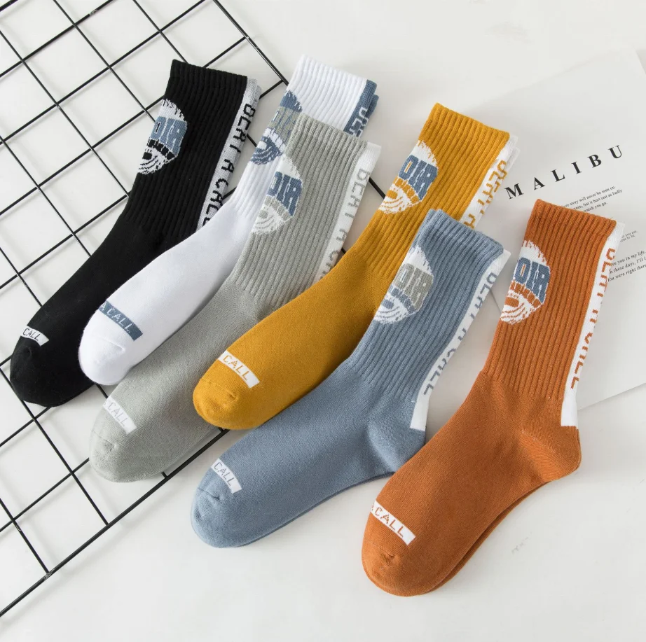 
custom fashion basketball high street wear socks men top quality 