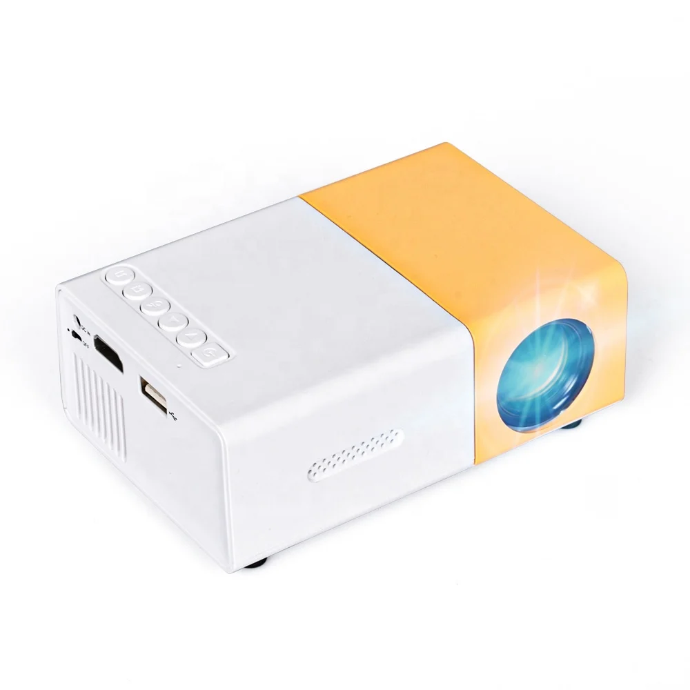 

Yinzam Smart mini Projector yg300 for Kids LED Portable 800 Lumens LED Portable 1080P Home Media Player YG 300 Beamer, 16.7m