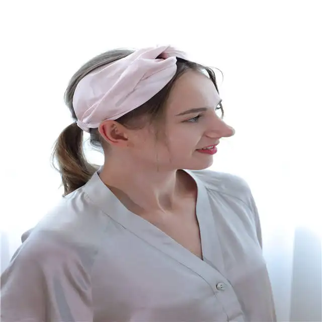 

Custom and Adjustable 100% mulberry silk pyjama headband scarf, 13 options