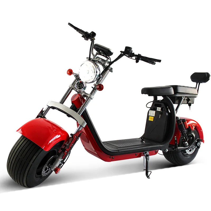 

60V 40AH Germany Warehouse Citycoco Scooter 45km/h Harleys Sports City coco Scooters with Fat Tire Air Wheel Harleys Motorcycle, Black