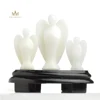 Wholesale Modern White Jade Crystal Angel Hand Carved Sculpture Angels