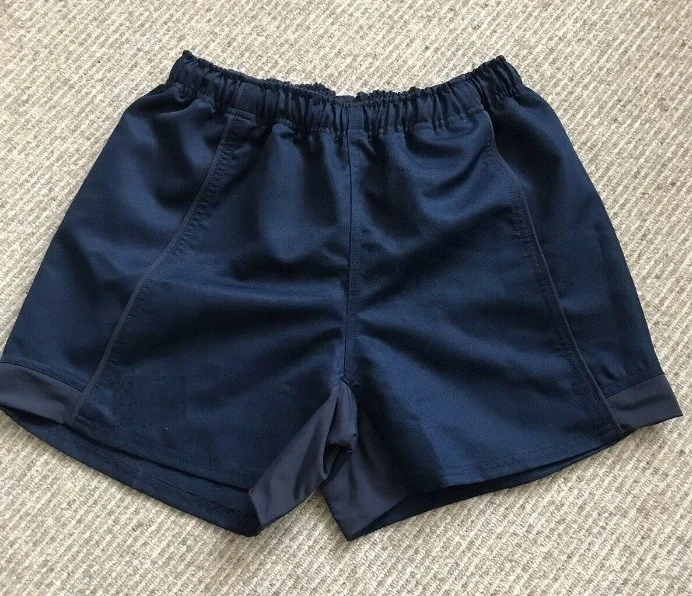 100% Cotton All Black Custom Rugby Shorts For Men Wholesale Summer ...