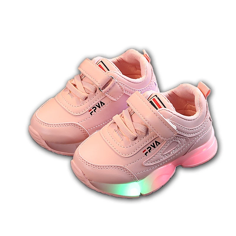 

Boys Girls Luminous Sports Shoes LED Sneakers Children anti-slip Shoes Kids Casual white shoe