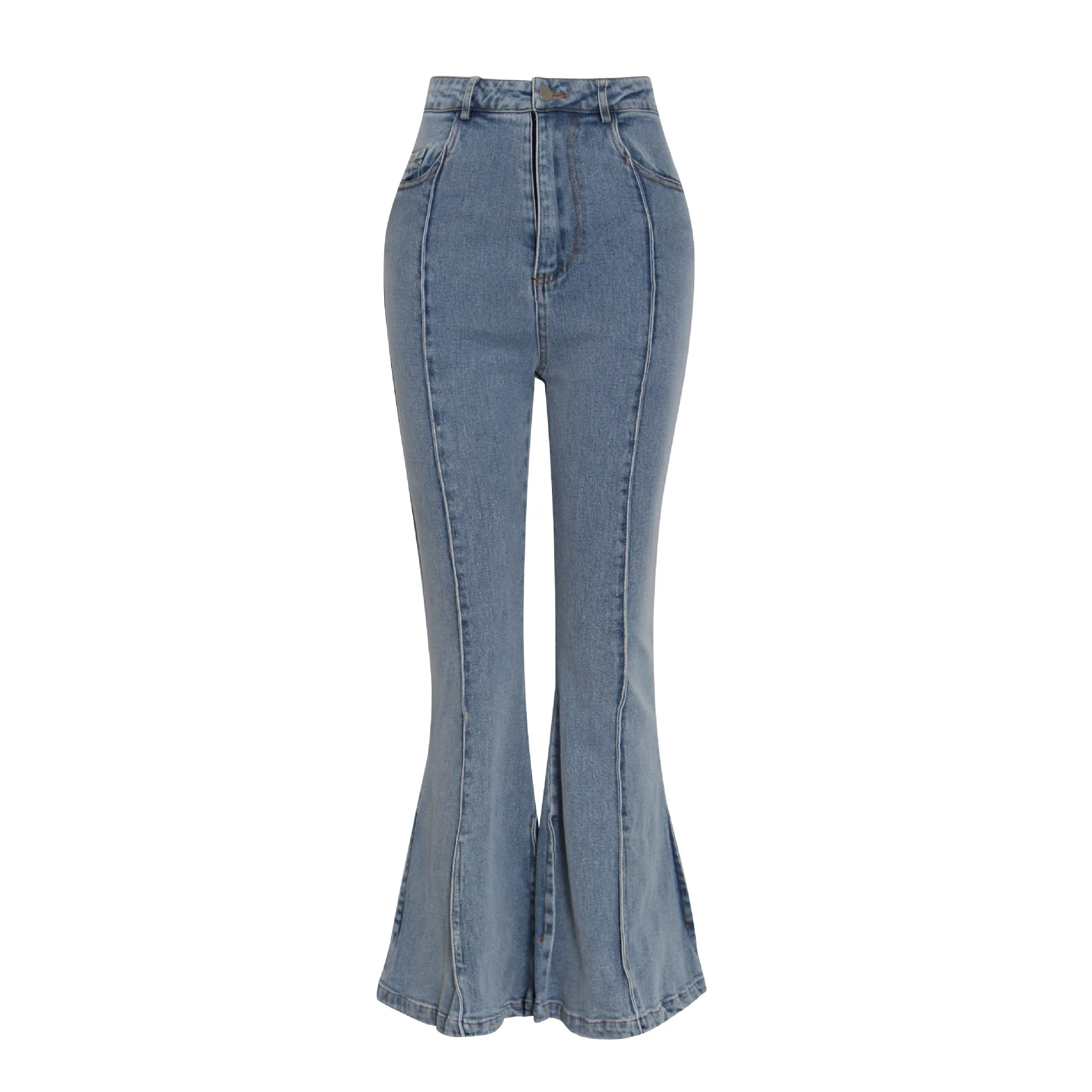 

2020 new arrivals fashion brand casual design high street women wide leg denim jeans