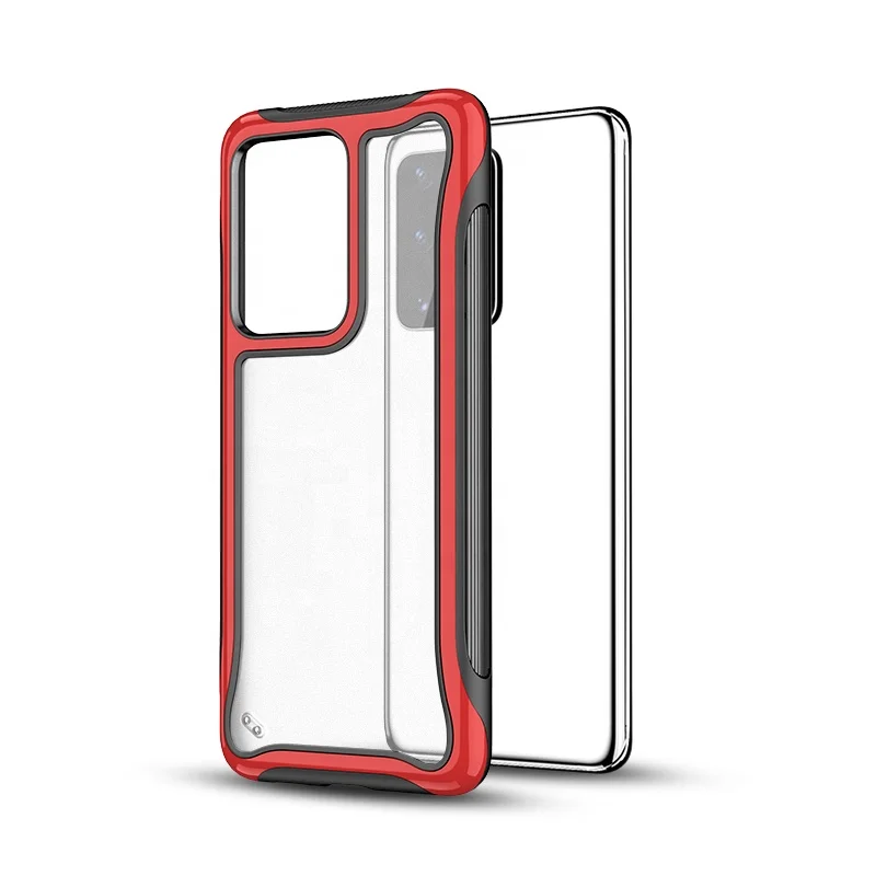 

Guangzhou Saiboro Low Moq 3 in 1 PC TPU 360 Degree Full Cover Transparent Candy Colors Smart Phone Case for Samsung S20, Multi colors