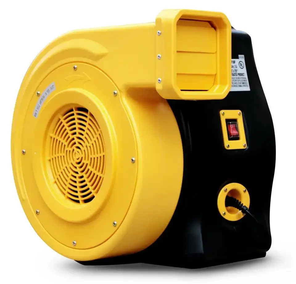 2hp 1.5hp Compact Structure Inflatable Blower Frictionless Integration Orange Air Blowers for Bounce House Slides Castles