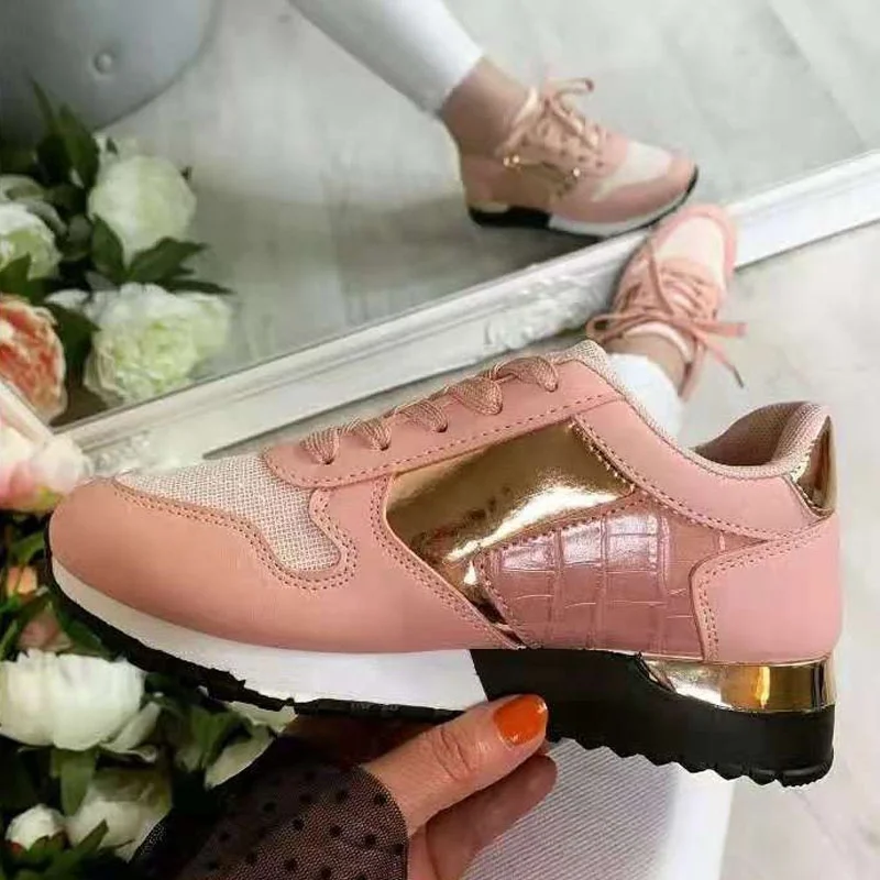 

Brand Design 2021 New Women Casual Shoes Height Increasing Sport Wedge Shoes Air Cushion Comfortable Sneakers Zapatos De Mujer