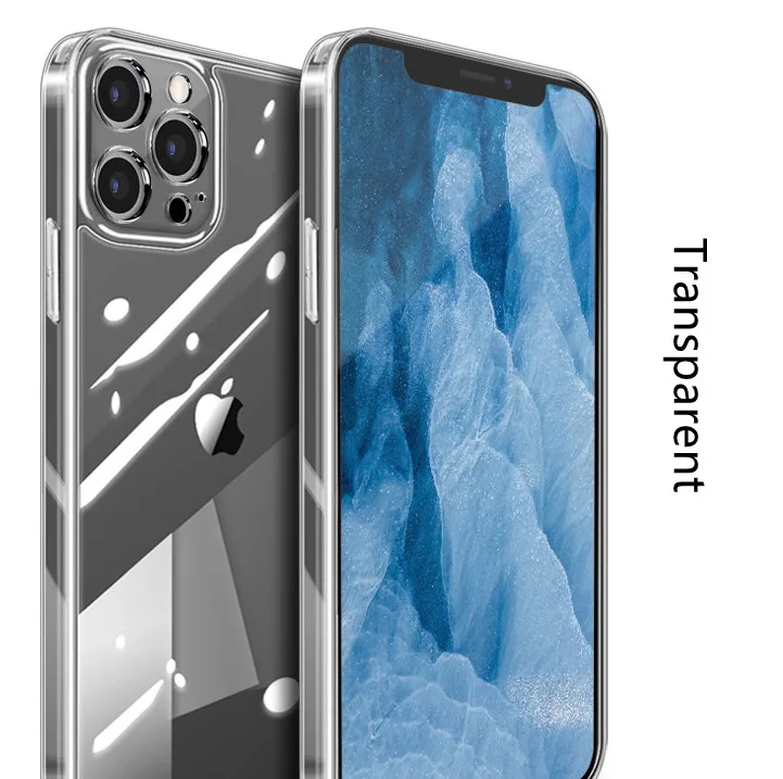 

Universal Luxury Transparent glass luxury phone case for iphone 13 for iphone 13 pro max phone case tempered glass phone case
