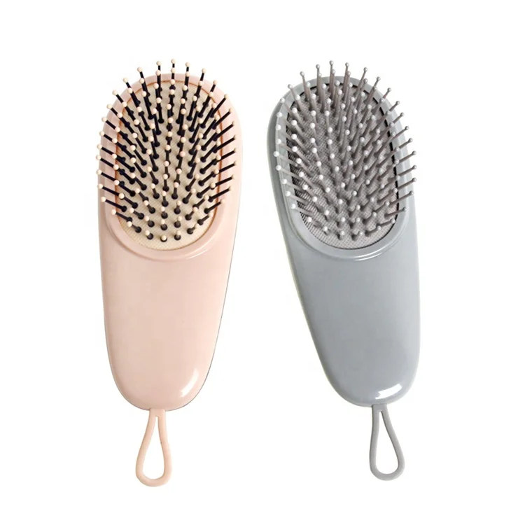 

High Quality Women's Detangling Paddle Brush Comb Plastic Handle Baby Hair Massage Brush, Grey,navy blue,dark red,customized
