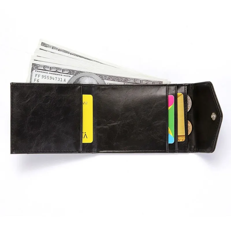 

mini montblank tough wallet men card holder leather
