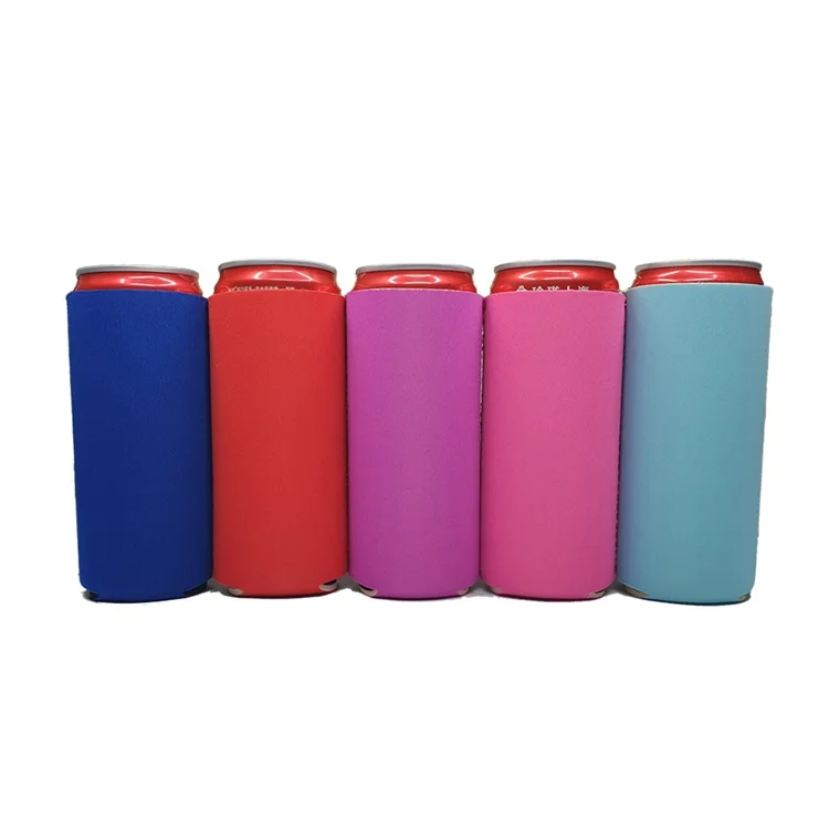 

12 oz Slim Neoprene Can Cooler Neoprene Beer Cans Cooler Sleeve for Beer, Pantone colors