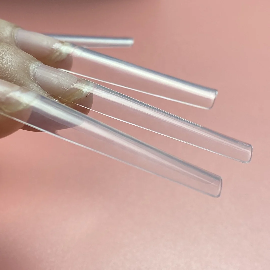 

Newest 504Pcs/bag XXL Square Nail Tips Newest 3xl Square Tips Straight French Half Cover No C Curve XXX0L Square Nail Tips, Picture