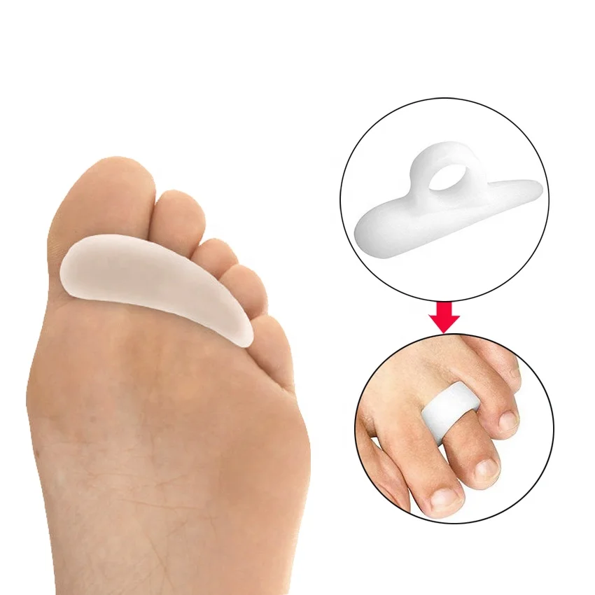 

Silicone Hammer Toe Crest, Right and Left Cushion/Pad for Claw Toe 2 units HA00492, White/skin/custom colors