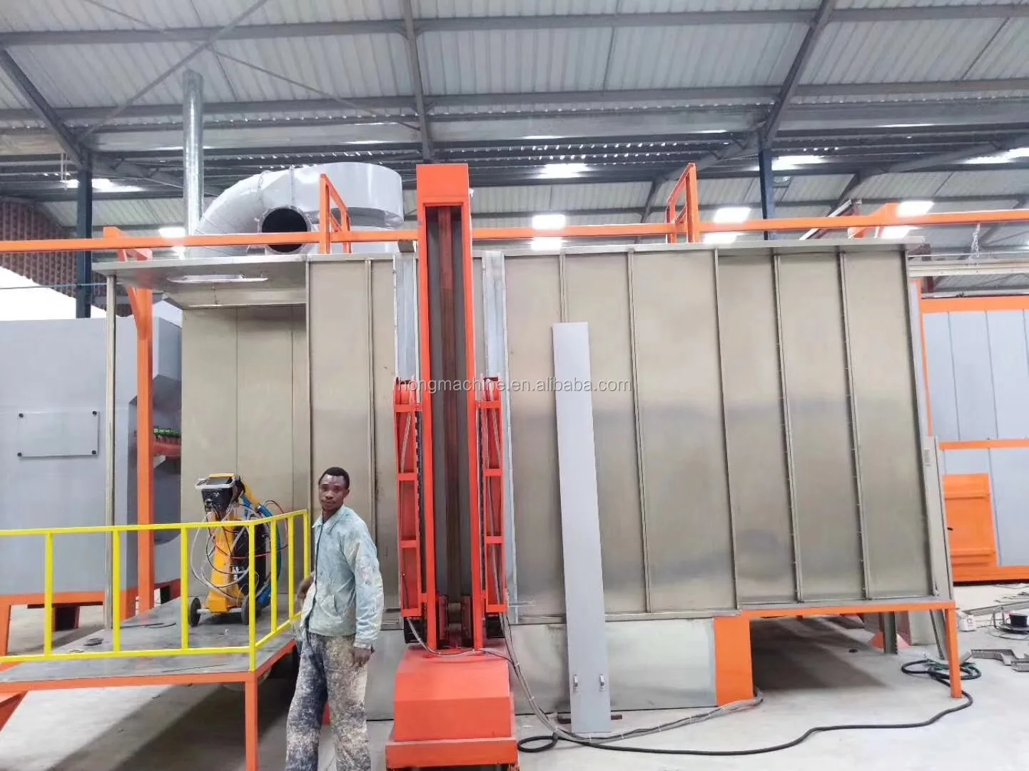 Aluminium Profile Powder Spray Plant,Semiautomatic Metal Powder