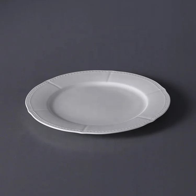 luxury restaurant bone china ceramic dinner plate