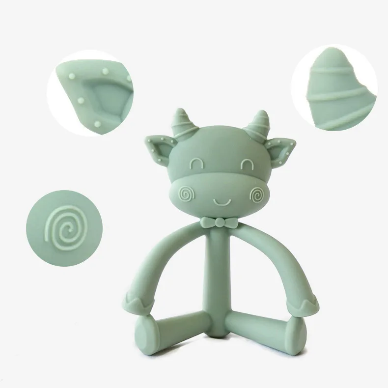 

BPA free diy pendant infant toy custom silicone baby teether toys
