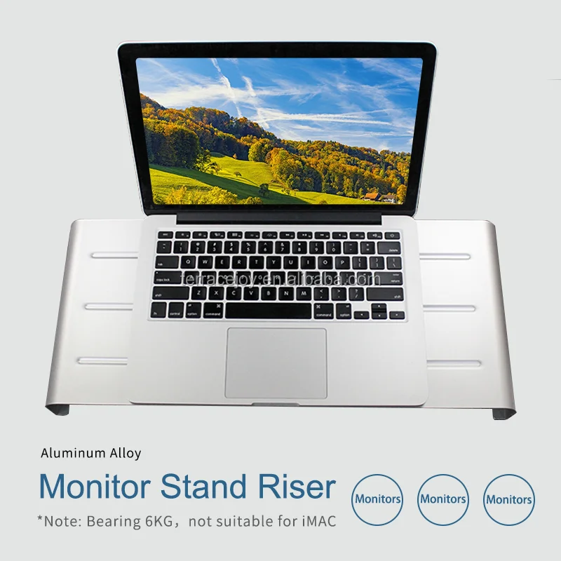 
Aluminum Alloy Mind Reader PC, Laptop, IMAC Monitor Stand and Desk Organizer Metal Desk Monitor Stand Riser Home Office 