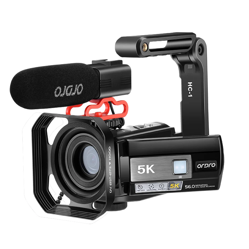 Ordro AE20 Camcorder, Bildstabilisierung, Nachtsicht, WLAN
