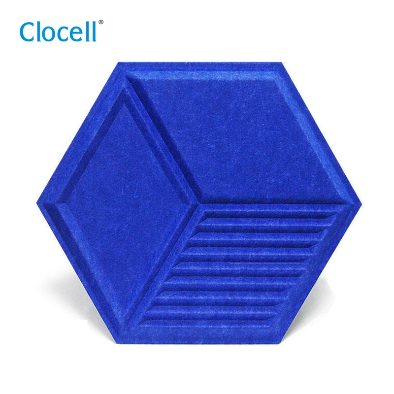 

Clocell 3D POLYESTER ACOUSTIC PANEL soundproof material 3D wall panel