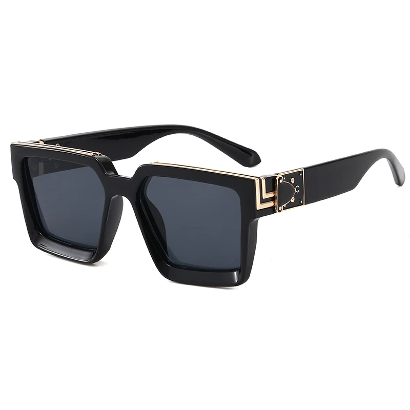 Superhot Eyewear 43300 Fashion 2020 Men Women Square Oversized UV400 Black Shades Sunglasses
