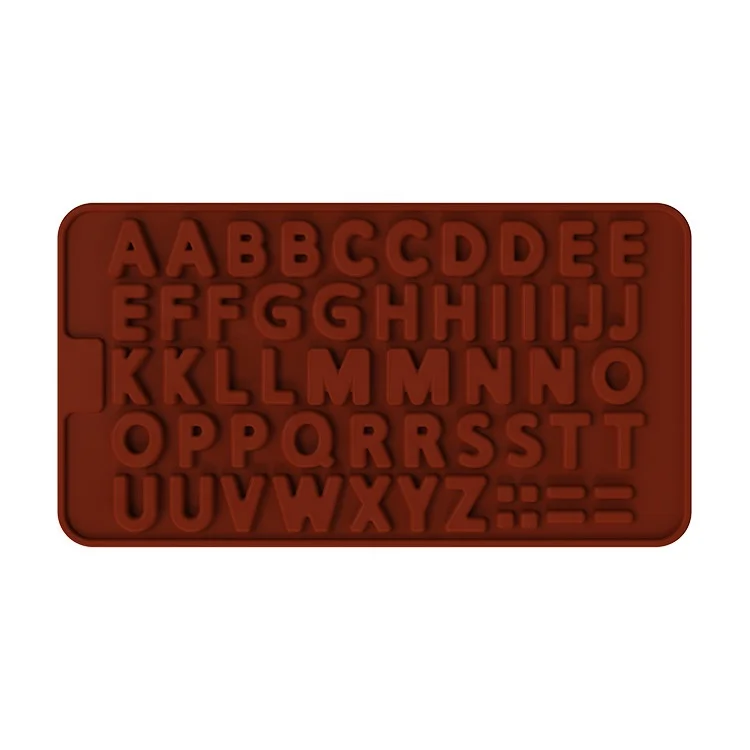 

Alphabet Tray Ice Cube Cake Decoration Silicone Candy Molds Letter Molds for Chocolate Jelly