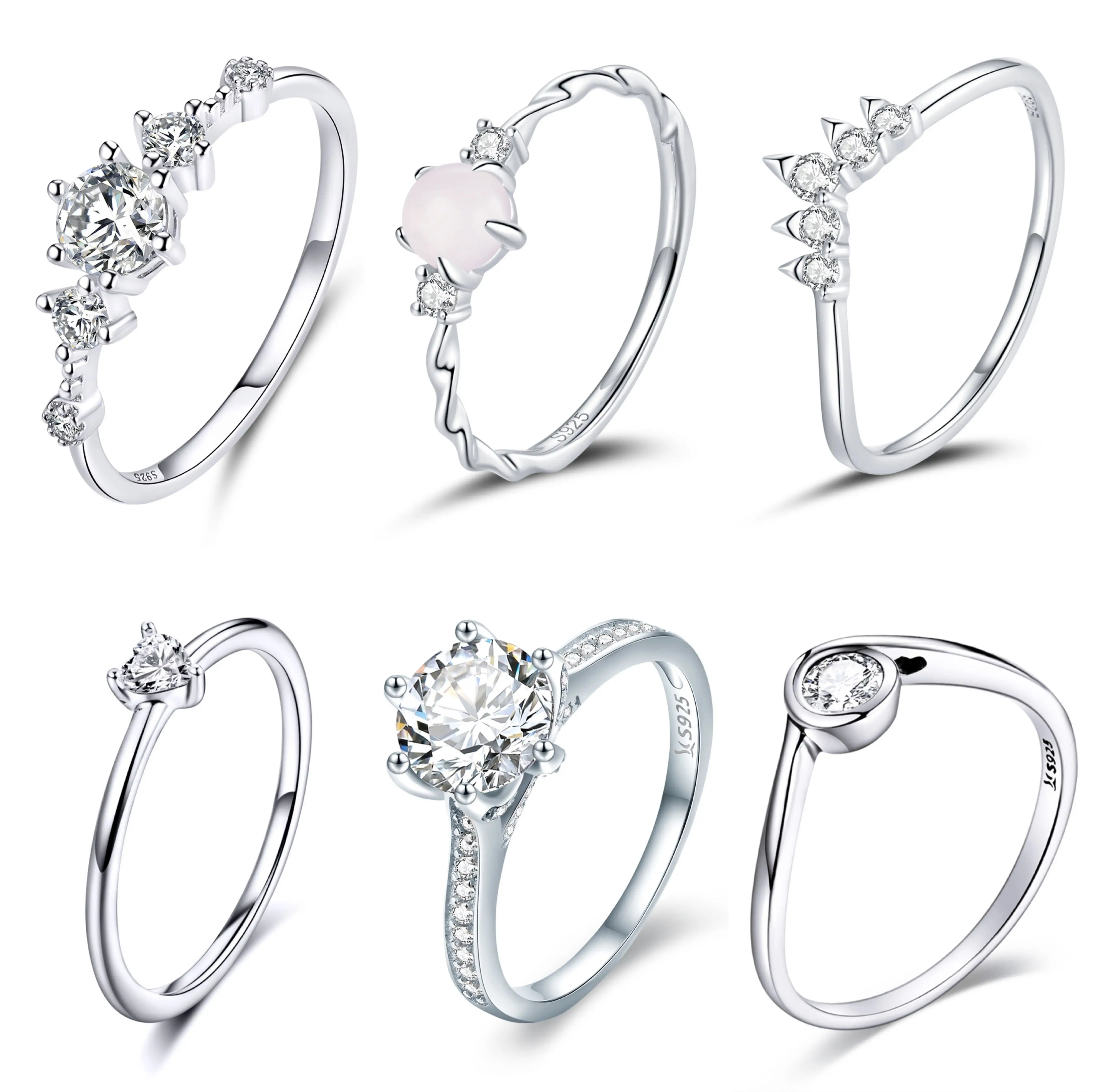 

classical style jewelry vintage leaves 925 sterling silver rings
