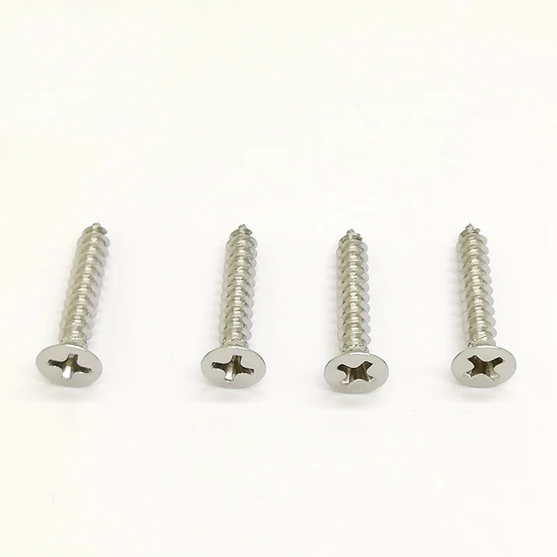
High hardness zinc plated flat head phillips self tapping wood screw 