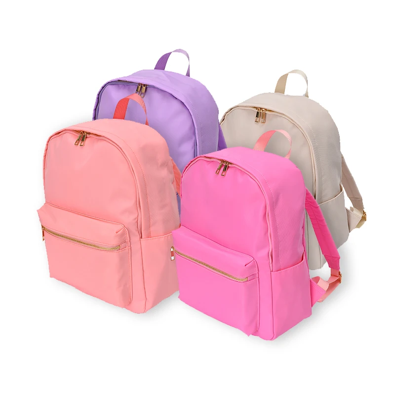 

Low MOQ Stock Outdoor Custom Sports Lovely Women Men Kids Backpack School Bags Diaper Bags, Custom color