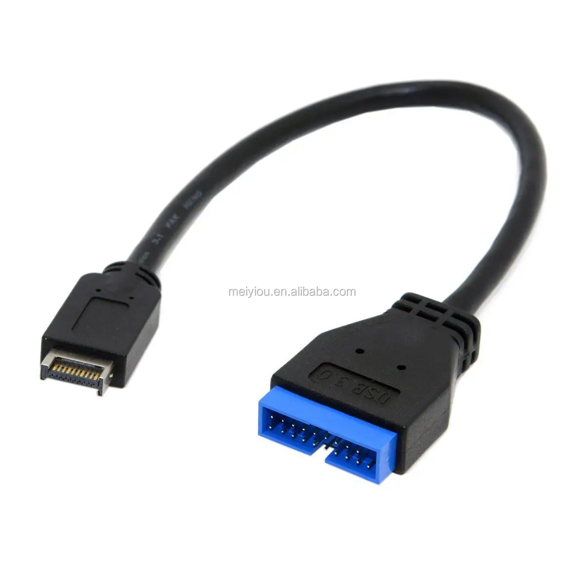 Cablecc Câble d'extension USB 3.1 vers USB 3.0 20 broches pour carte mère ASUS 20 cm 