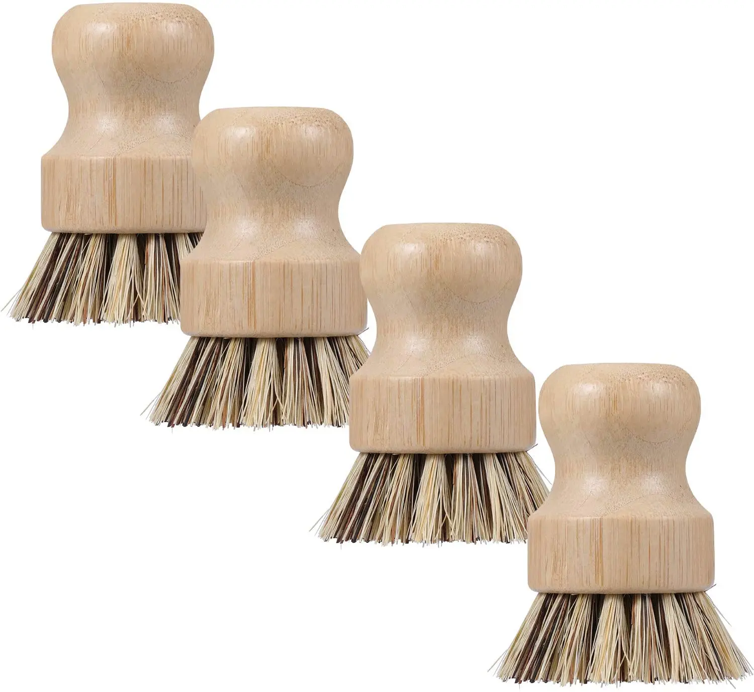 

Wholesale Natural wood Bamboo Kitchen Dish washing Pot Cleaning Brush cleaning set
