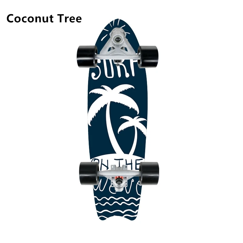 

Fishtail Land surf skateboard CX7 custom skateboard deck veneer Board Skie-free Simulation Surfboard cruiser skateboard