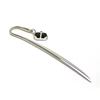 Hot Selling Silver Marker Fashion Personalized I LOVE LINDON Gift Zinc Alloy Charming Red Heart Shape Metal Bookmark